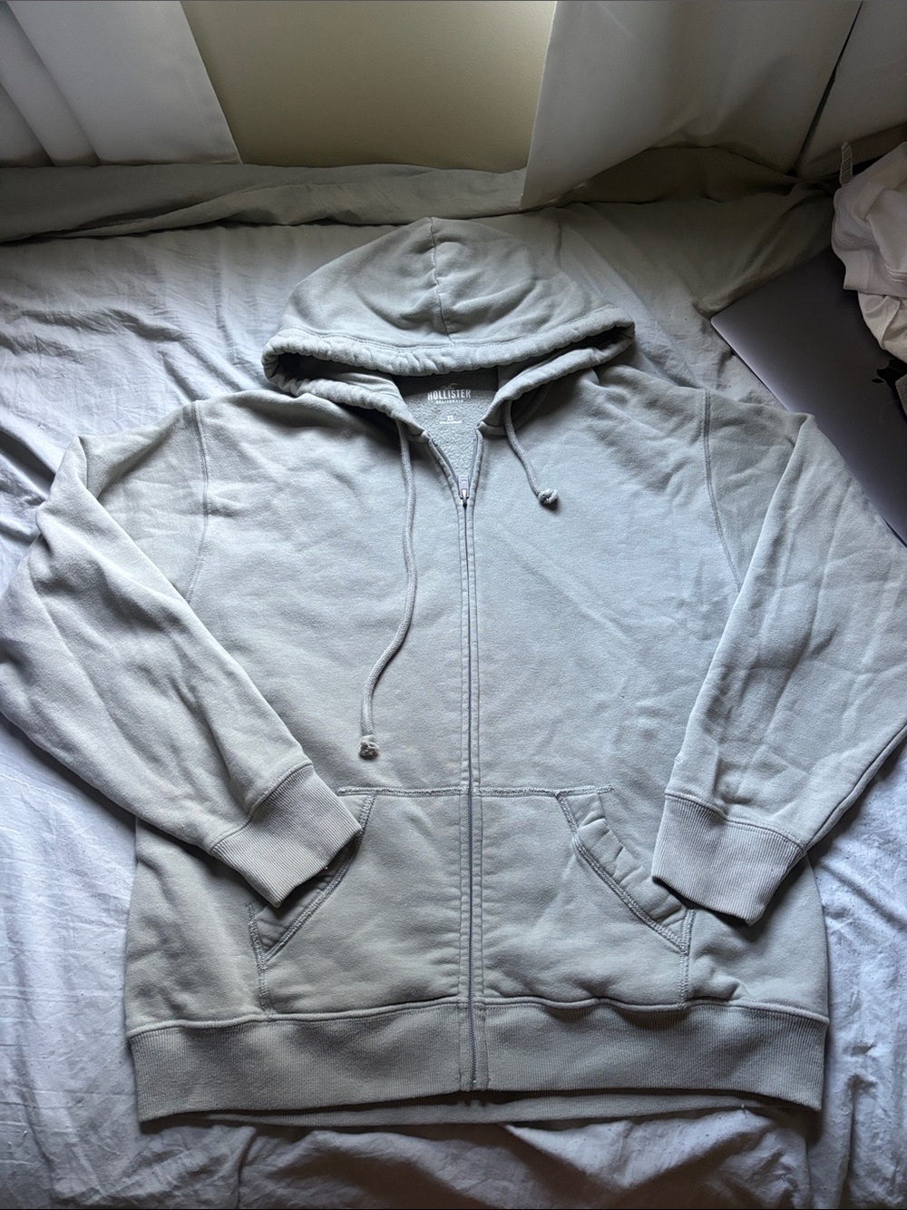 Hollister Light Sage Green Women’s Full-Zip Hoodie